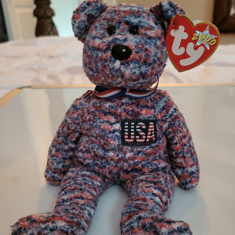 Ty Beanie Baby Bear USA